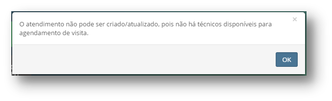 Nenhum técnico disponível